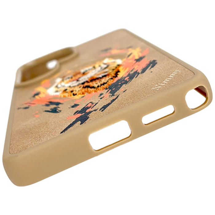 NIMMY - NIMMY Mobilskal För Galaxy S26 Ultra MagSafe Tiger - Ljusbrun