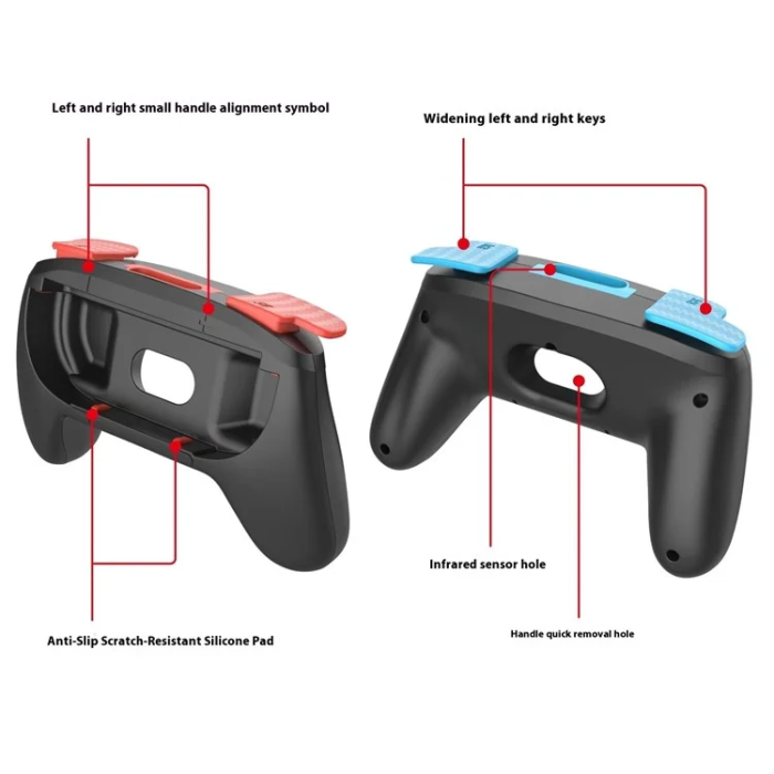 PGTECH - PGTECH Nintendo Switch 2 Vänster och Höger Joy-Con Grip Handtag
