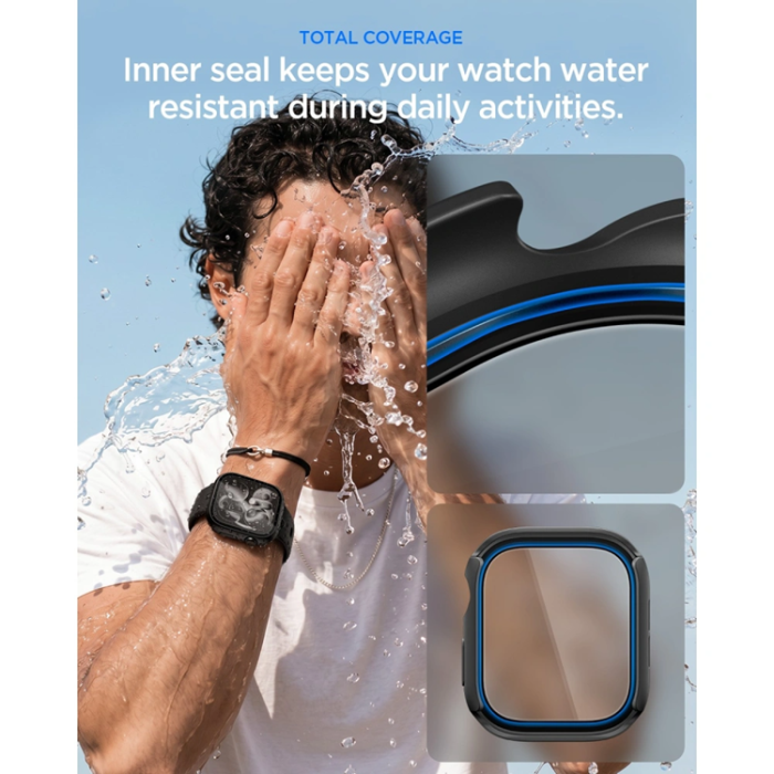 Spigen - Spigen Apple Watch 10/11 (46mm) Skal Skin Fit 360 - Svart