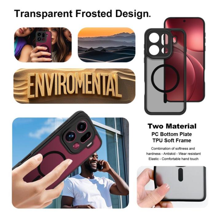Imak - IMAK Mobilskal till Oppo Find X9 Pro 5G Plast Matt - Vit