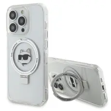 KARL LAGERFELD - KARL LAGERFELD iPhone 15 Pro Max Mobilskal MagSafe Ringställ Choupette