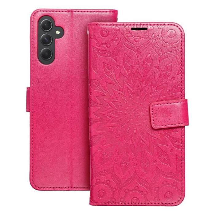 OEM - Galaxy A34 5G Plånboksfodral Mezzo Mandala - Magenta