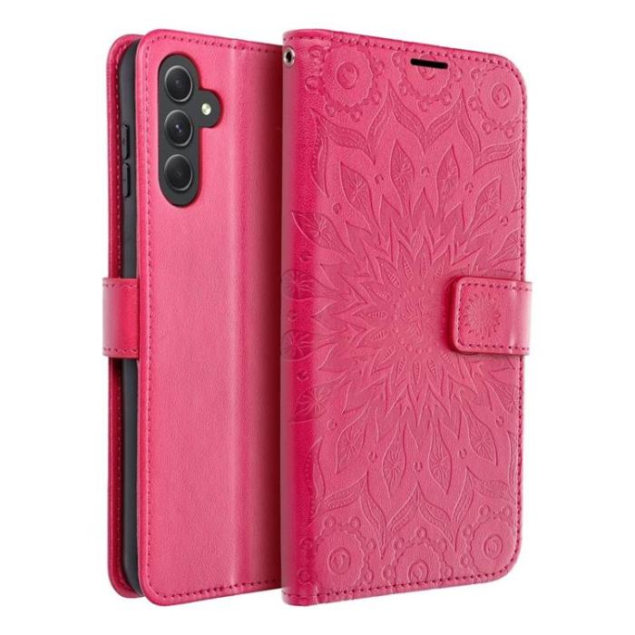 OEM - Galaxy A34 5G Plånboksfodral Mezzo Mandala - Magenta