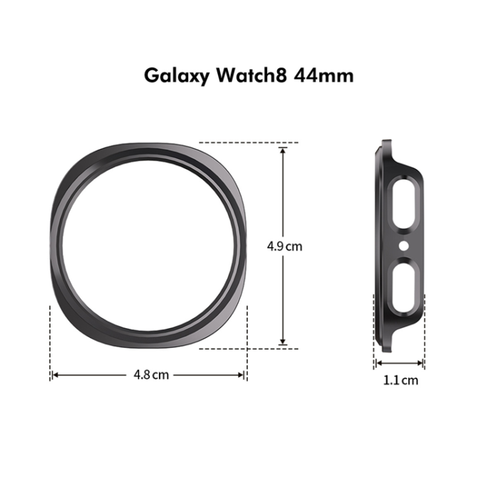 HAT PRINCE - HAT PRINCE Galaxy Watch 8 (44mm) Skal hård PC- Rosrosa