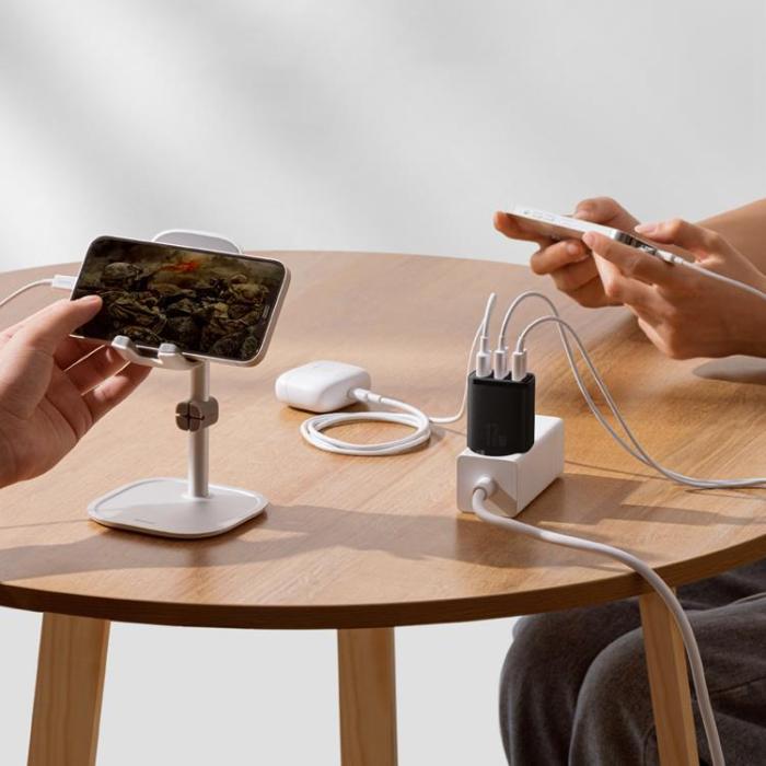 BASEUS - Baseus Compact Väggladdare 3x USB 17W - Svart