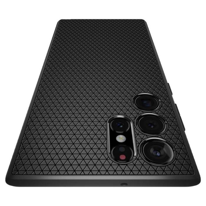 Spigen - Spigen Liquid Air Skal Galaxy S22 Ultra - Matte Svart