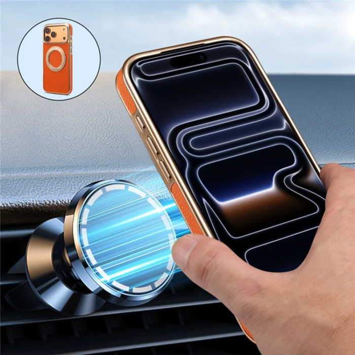 DENIOR - DENIOR iPhone 17 Pro Mobilskal Magsafe D23+2 - Orange