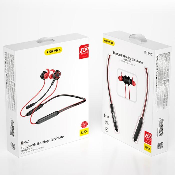 Dudao - Dudao Gaming Bluetooth Trådlös Hörlurar halslinning - Svart