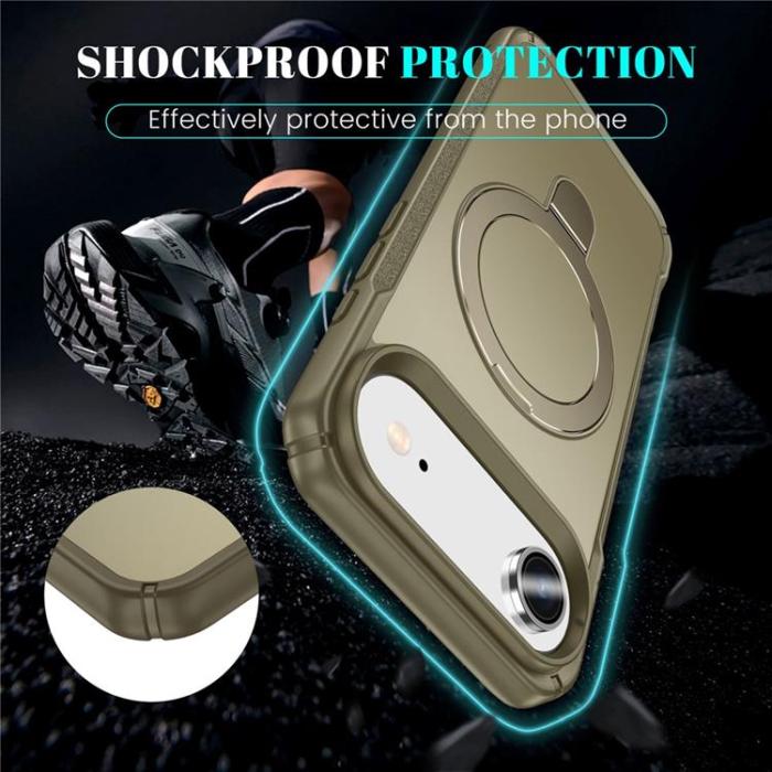 A-One Brand - iPhone Air Mobilskal MagSafe Rotating Kickstand - Khaki