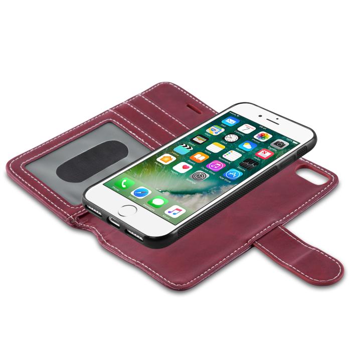 UTGATT1 - CoveredGear Plånboksfodral iPhone 7 Plus & iPhone 8 Plus - Burgundy