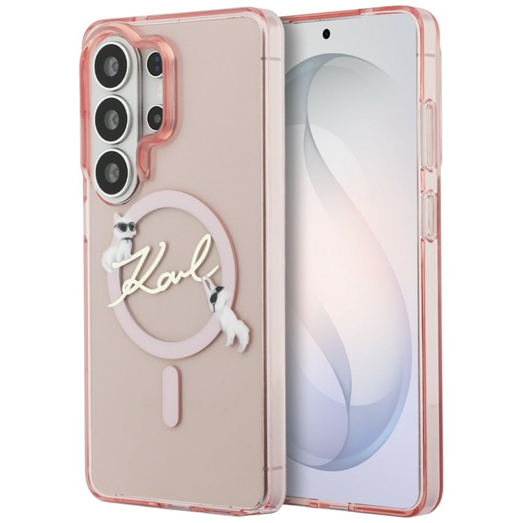 Karl Lagerfeld Mobilskal För Galaxy S26 Ultra MagSafe IML KC Script - Rosa | 2353 | AlltMobil