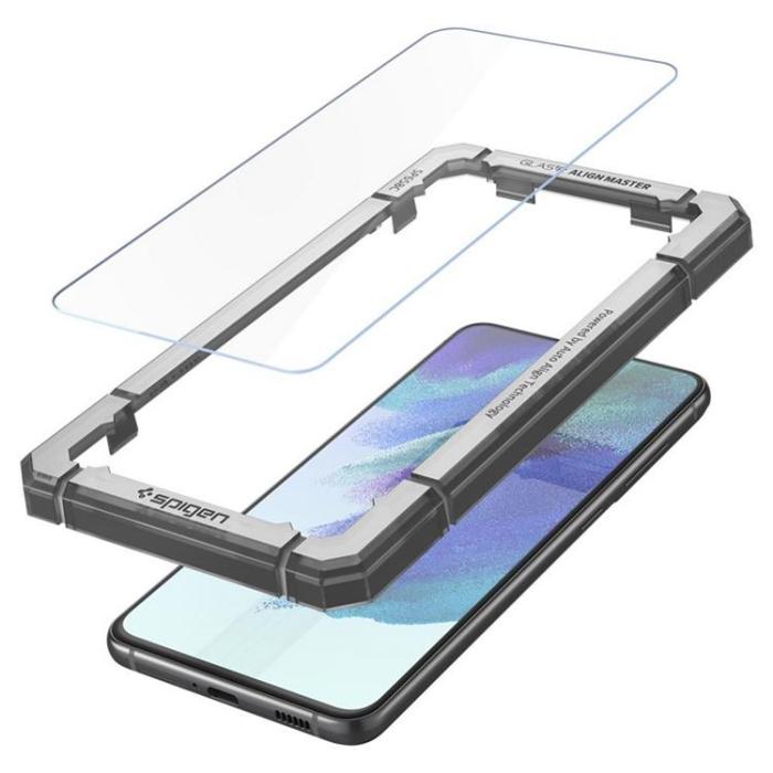 Spigen - Spigen 2-Pack Alm Glas.Tr Härdat Glas Skärmskydd Galaxy S21 FE