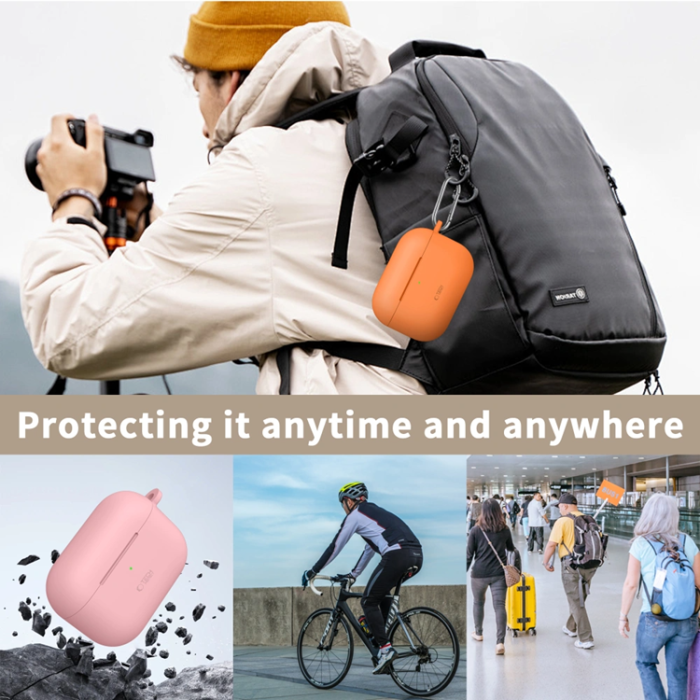 Tech-Protect - Tech-Protect Apple Airpods Pro 3 Skal Silikon Hook - Lavender