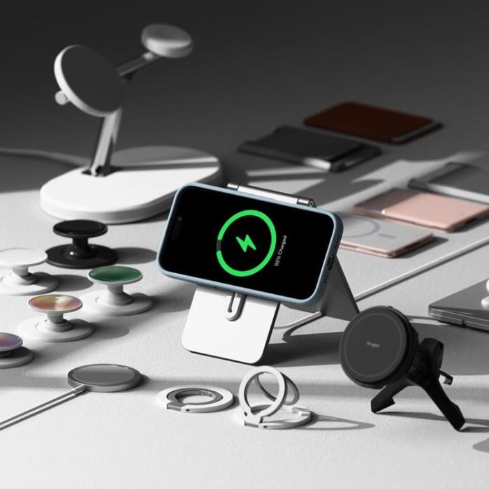 Ringke - Ringke iPhone 16 Mobilskal Magsafe Silikon Magnetic - Blå