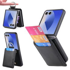 A-One Brand - Galaxy Z Flip 7 Mobilskal Korthållare Kickstand - Svart