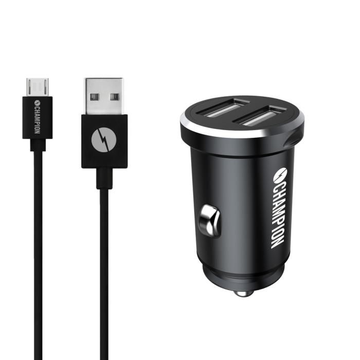 UTGATT4 - CHAMPION - Ladd & Synk Kit Micro USB Bil Duo