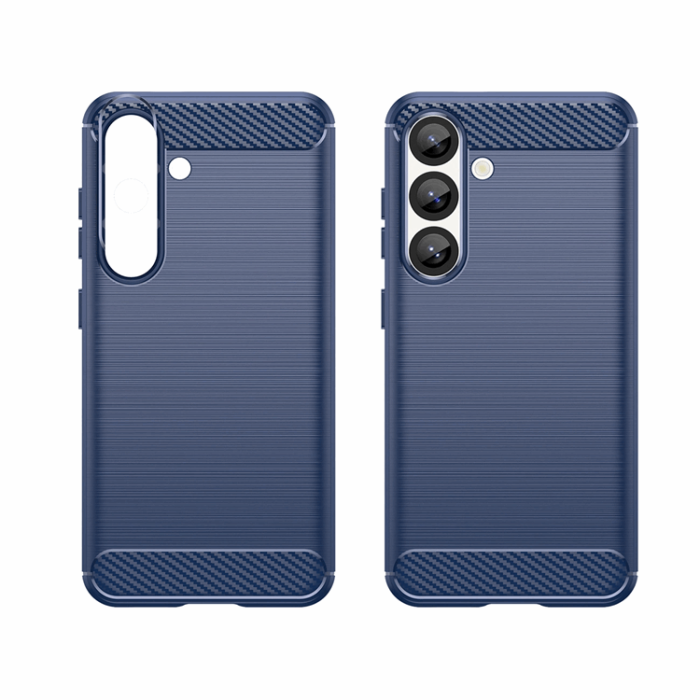 OEM - Galaxy S25 Plus Mobilskal Carbon Flexible - Blå