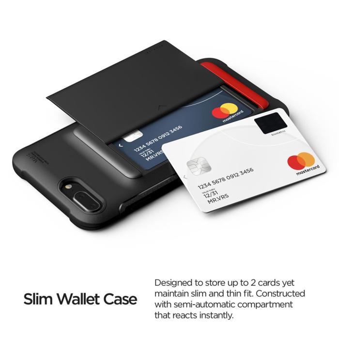 UTGATT4 - VRS DESIGN | Damda Glide Shield Skal iPhone 8 Plus|7 Plus - Svart