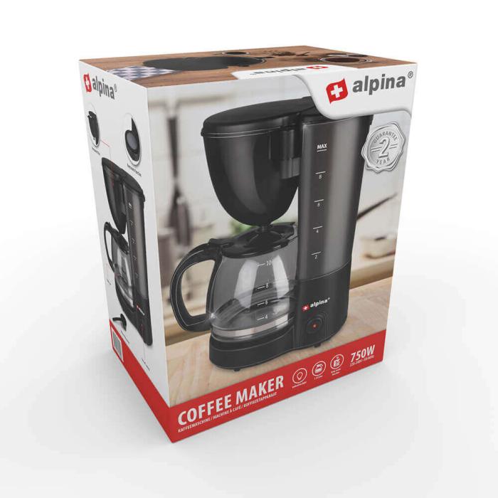 Alpina - ALPINA Kaffebryggare Svart
