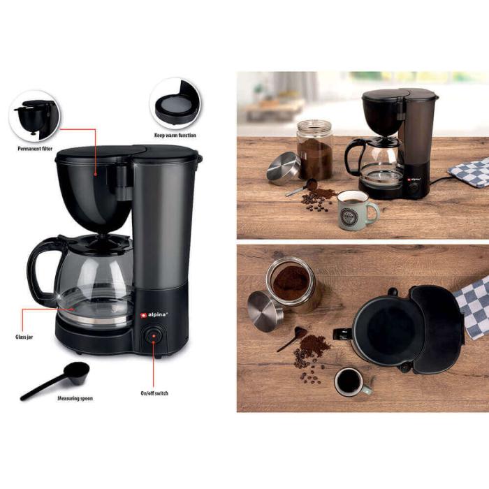 Alpina - ALPINA Kaffebryggare Svart