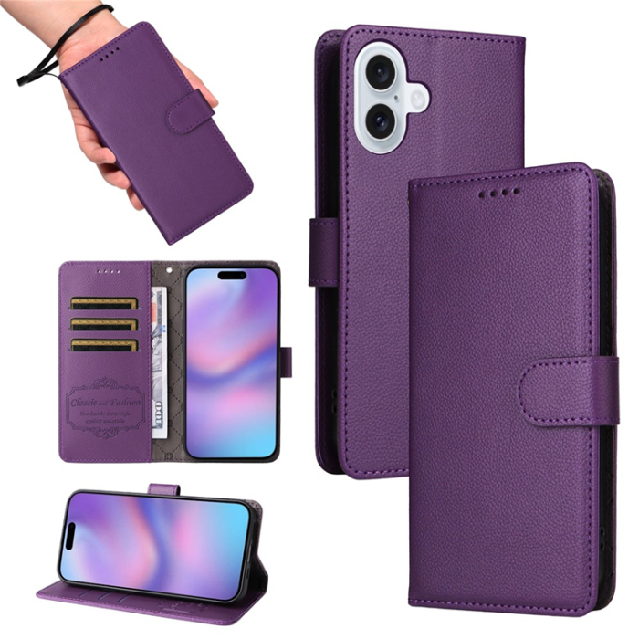 A-One Brand - iPhone 17 Plånboksfodral RFID Blocking med Handledsrem