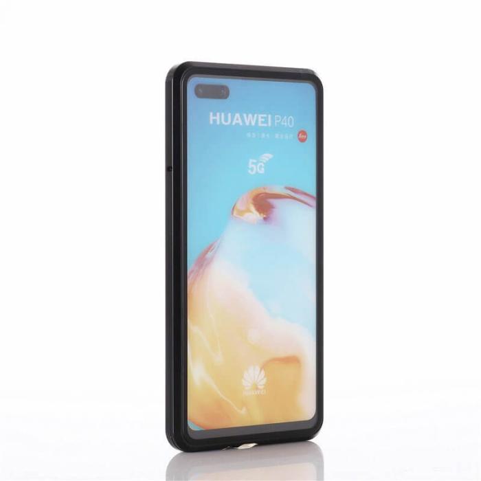 UTGATT1 - Wozinsky Magnetic Cam Slider Case hölje Huawei P40 Svart