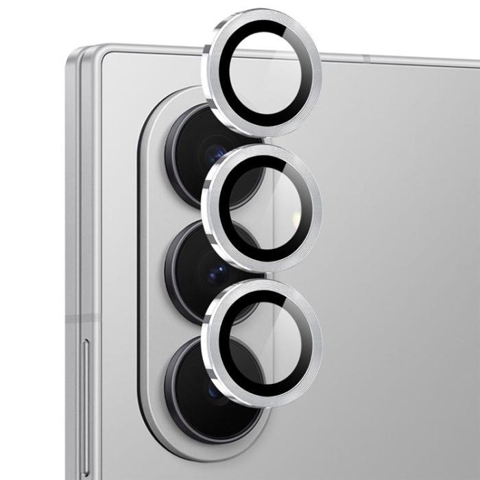 NORTHJO - NORTHJO Kameralinsskydd Härdat glas För Galaxy Z Fold 8 Metal Ring - Silver