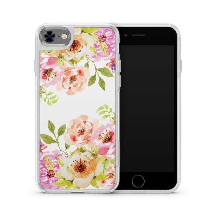 UTGATT5 - Fashion mobilskal till Apple iPhone 7 - Blommig målning
