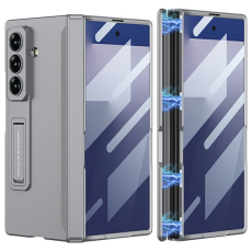 GKK - GKK Galaxy Z Fold 7 Mobilskal med Magnetic Hinge Kickstand - Grå