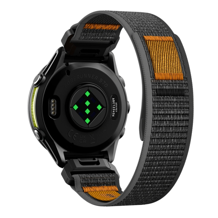 Spigen - Spigen Armband För Garmin Quickfit 22mm Active Athlex Air - Svart/Orange
