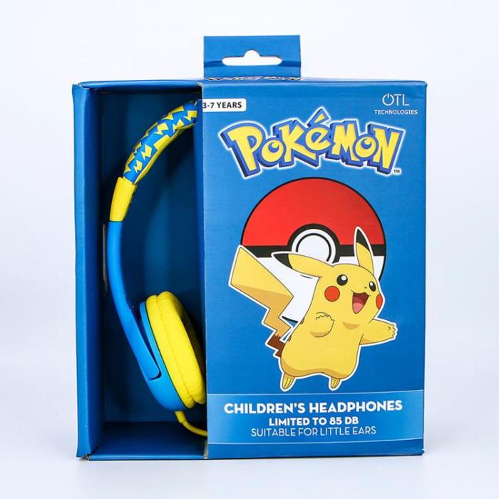 POKEMON - POKEMON Hörlurar Junior On-Ear 85dB Pikachu - Blå / Gul