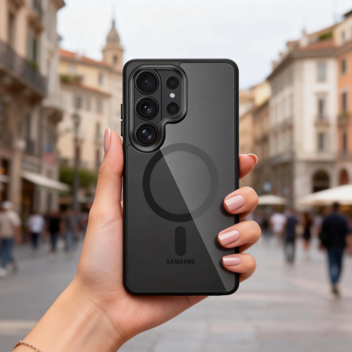 Tech-Protect - Tech-Protect Mobilskal För Galaxy S26 Ultra Magsafe Magmat - Svart/Clear