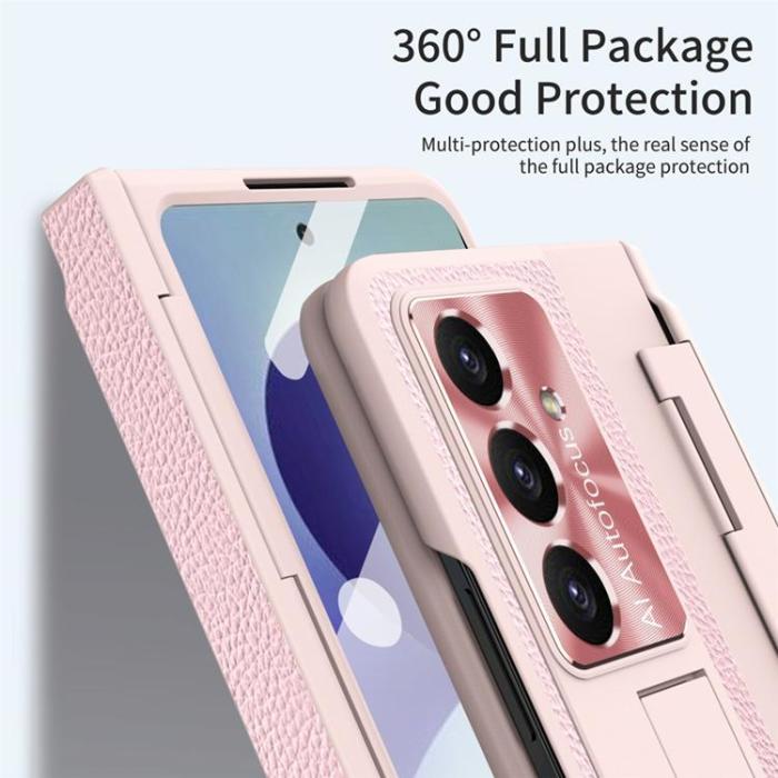 A-One Brand - Mobilskal För Galaxy Z Fold 8 med Skärmskydd - Rosa