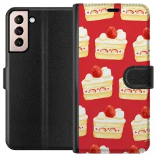 Gustaf - Pl&aring;nboksfodral till Samsung Galaxy S21 med T&aring;rta