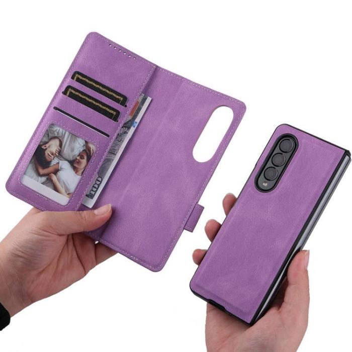 UTGATT1 - Galaxy Z Fold 4 Plånboksfodral 2in1 Detachable - Lila