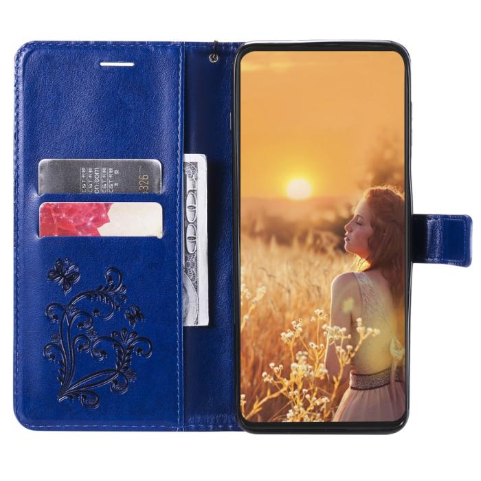 UTGATT1 - Fjärilar Plånboksfodral iPhone 13 Pro Max - Blå