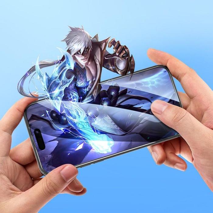 Hoco - [10-Pack] HOCO iPhone 14 Pro Max Härdat glas Skärmskydd - Svart