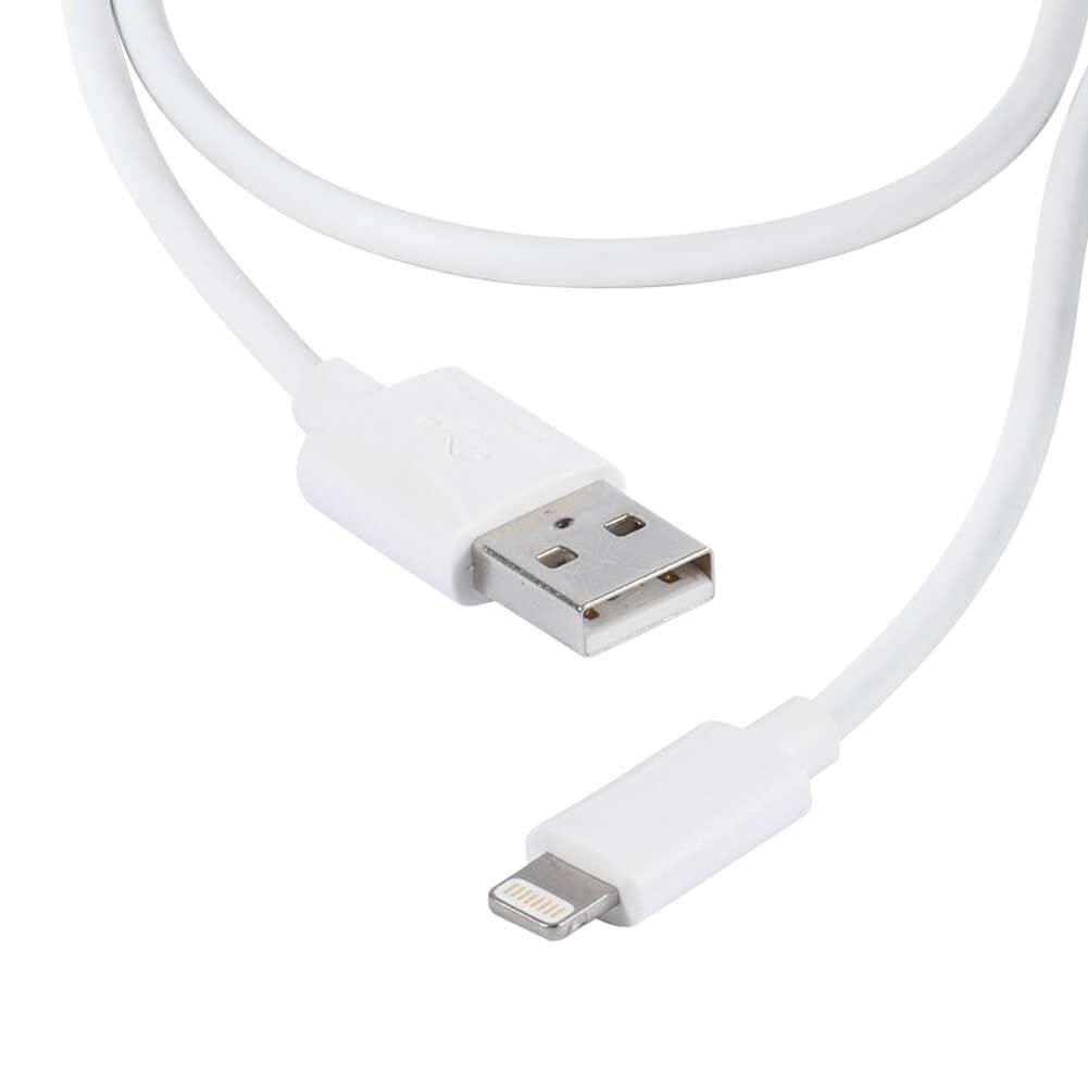Vivanco Apple iPhone Lightning sync/laddkabel MFI 2m vit
