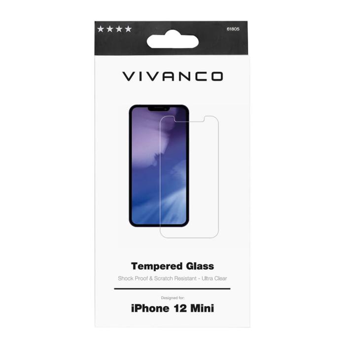 UTGATT1 - Vivanco Skyddsglas 9H iPhone 12 Mini