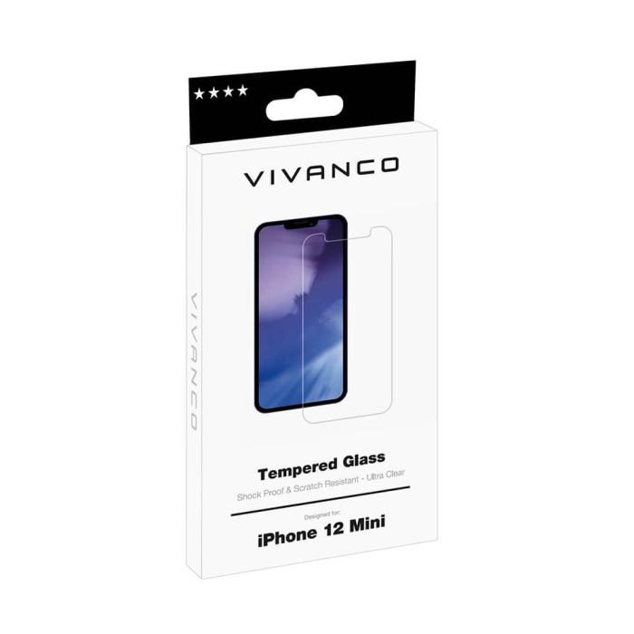UTGATT1 - Vivanco Skyddsglas 9H iPhone 12 Mini