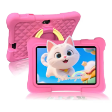 A-One Brand - Surfplatta F&ouml;r Barn Q11 1+16GB Dubbelkamera 7-tums HD-sk&auml;rm - Rosa