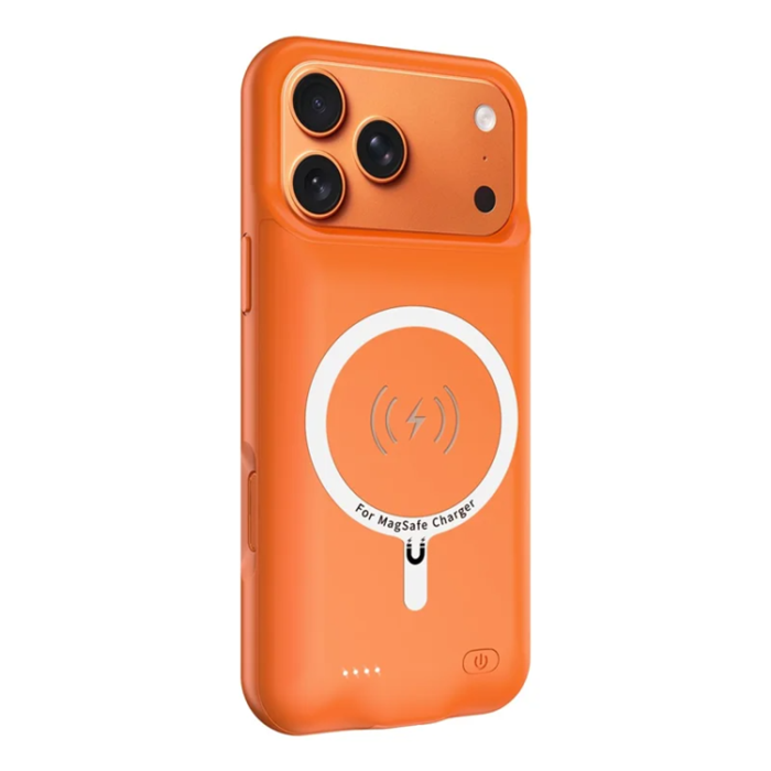 A-One Brand - iPhone 17 Pro Batteriskal Magsafe 6000mAh A29S - Orange