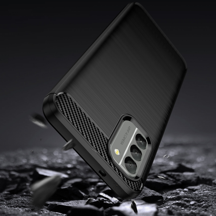 OEM - Nokia G400 Mobilskal Carbon Silicone Flexible - Svart