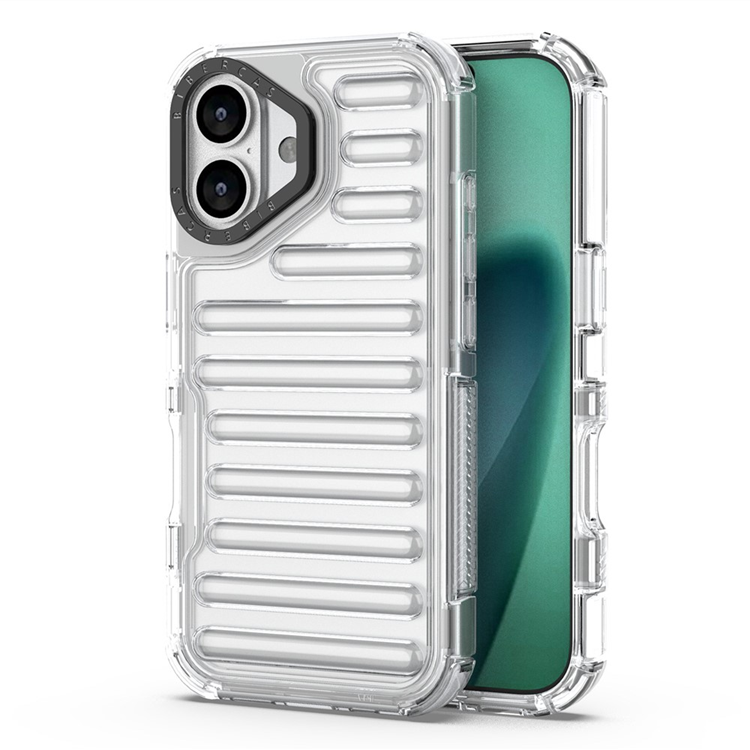 iPhone 17 Mobilskal Stripe Design Detachable - Transparent | 2353 | AlltMobil