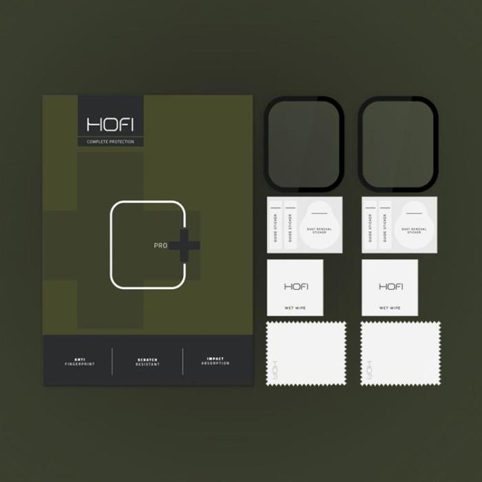Hofi - [2-Pack] Hofi Apple Watch 7/8/9 (41mm) Skärmskydd Hybrid Pro Plus