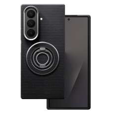 A-One Brand - Galaxy Z Fold 7 Mobilskal MagSafe Kevlar Metal Ring - Fine Mesh Grid