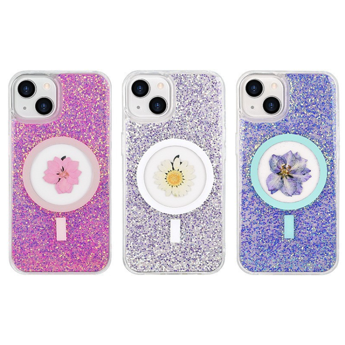 Boom of Sweden - BOOM iPhone 14 Mobilskal Magsafe Drop-Proof - Rosa Flower