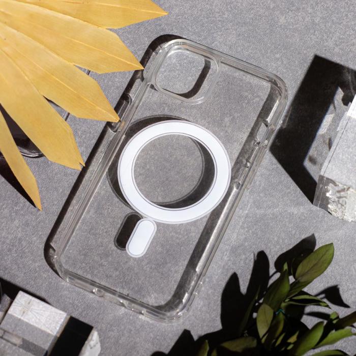 OEM - Stötdämpande Mag fodral för iPhone 13, transparent