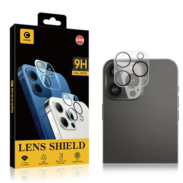 Mocolo - Mocolo iPhone 15 Pro Max Kameralinsskydd i Härdat glas HD