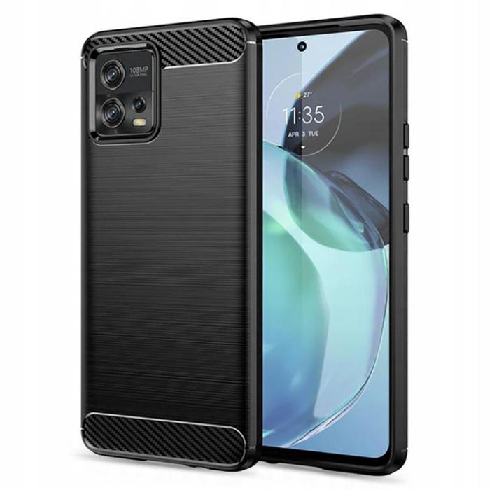 Tech-Protect - Tech-Protect Motorola Moto G72 Skal TPU Carbon - Svart